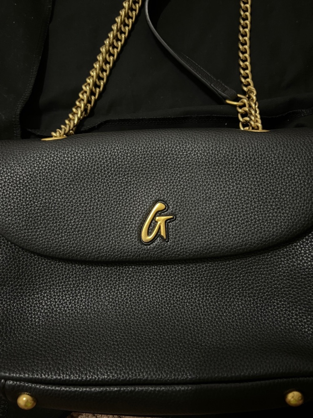 Glamaholic medium flap bag with gold hardware